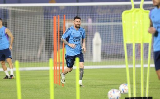 Lionel Messi entrenó diferenciado a 48 horas del partido contra México