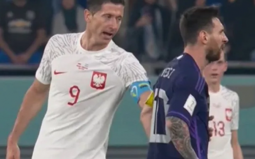 «¿Y vos sos…?» Messi ninguneó a Lewandowski durante el partido