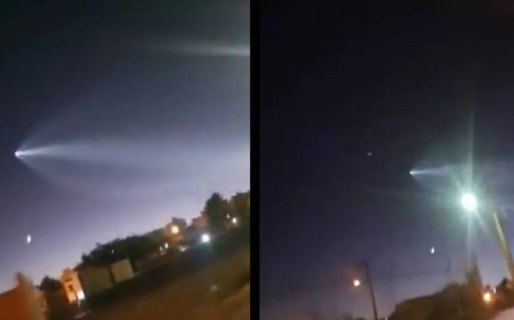 Filmaron unas desconcertantes luces en el cielo y explotaron las redes: “OVNIS”