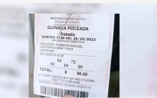 Tiene 26 años, jugó solo 4 veces a la quiniela y ganó 7 millones