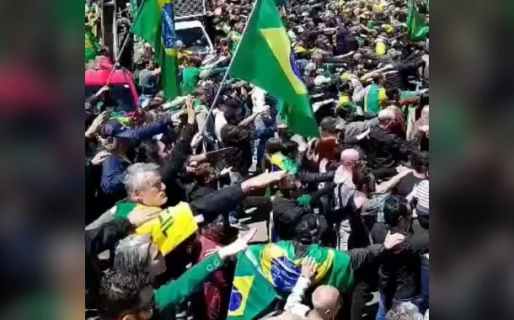 Militantes de Bolsonaro sorprendieron al hacer el ‘saludo nazi’ en un acto