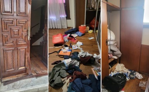 Bajaron la puerta a patadas y se llevaron de todo