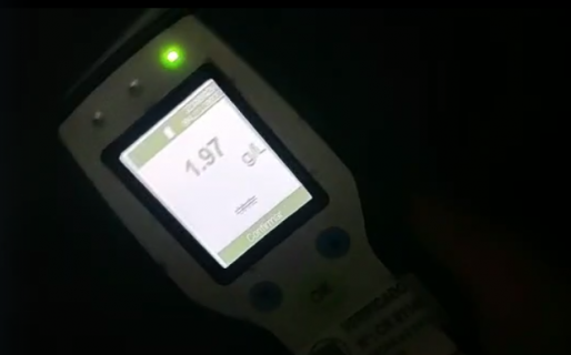 Le costaba soplar para realizar el test de alcoholemia y era porque tenía 1.97g/l de alcohol en sangre