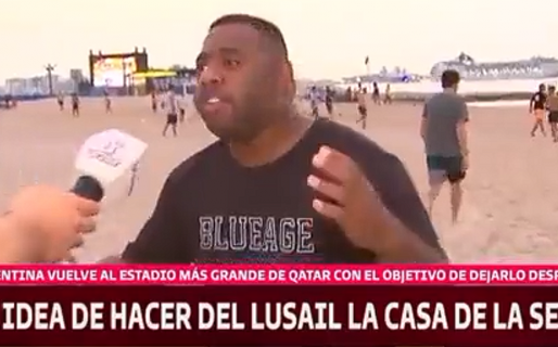 Un sudanés enloqueció con el ‘Pity’ Martínez y cantó su icónica canción