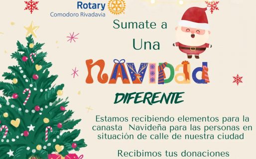 Rotary Comodoro inició la campaña «Una Navidad diferente»