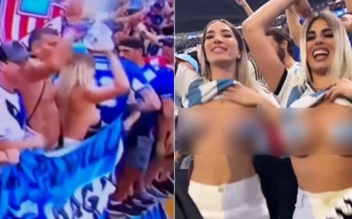 Festejaron el triunfo argentino en topless y las detuvieron por exhibicionismo