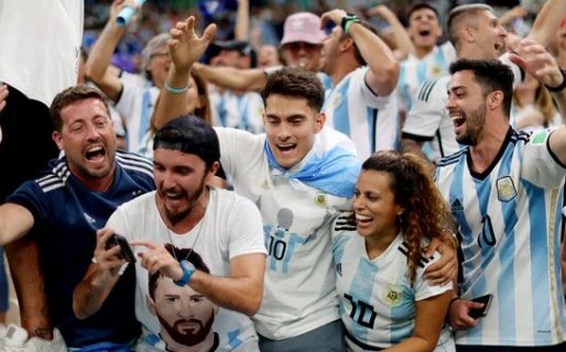 Así se festejó la eliminación de Brasil en el estadio en donde jugará Argentina contra Países Bajos