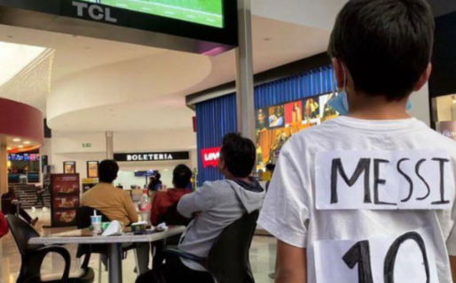 Un niño se dibujó la camiseta de Lio Messi para alentar a la selección y generó algo inesperado