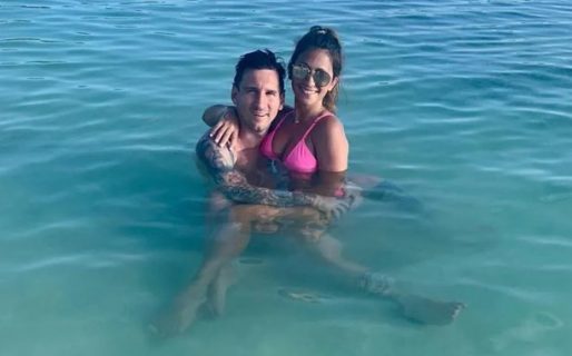 La foto “premonitoria” de Lionel Messi y Antonela Roccuzzo en el mar que generó emoción entre los fanáticos