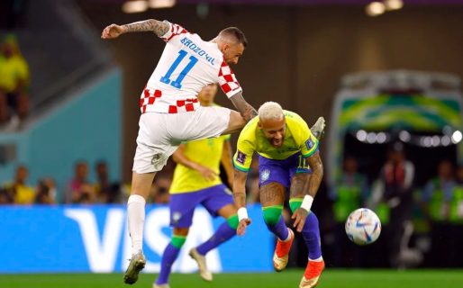 Croacia y Brasil se reparten el dominio en el primer duelo de los cuartos de final
