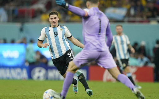 Julián Álvarez marcó el segundo gol de Argentina