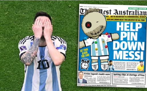 Un diario de Australia insta a pinchar un “muñeco vudú” de Messi para vencer a Argentina