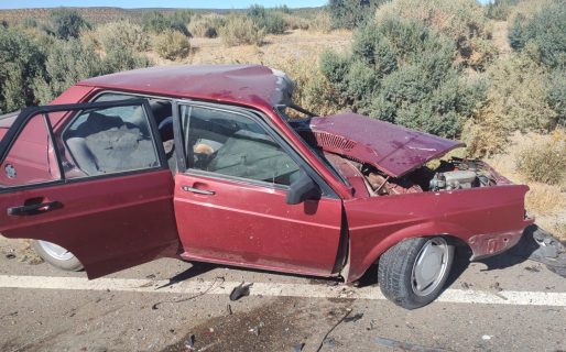 Accidente fatal en Ramón Santos: quiso pasar un camión en una curva, chocó contra una camioneta y murió