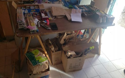Con el apoyo del Municipio, la Policía allanó viviendas y secuestraron pirotecnia
