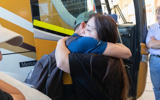 Comodoro recibió al primer colectivo proveniente de Coyhaique desde la pandemia