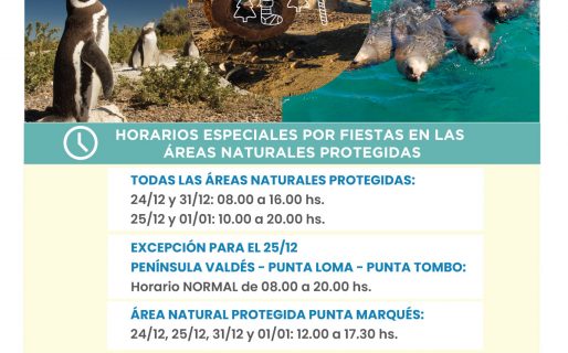 Provincia informó los horarios de atención de las Áreas Naturales Protegidas durante las fiestas de fin de año