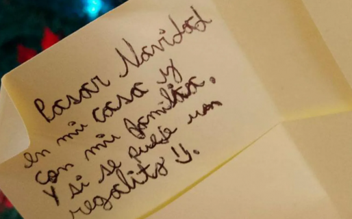 El desgarrador pedido que le hizo un nene a Papá Noel: “Quiero pasar Navidad en mi casa”