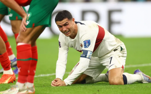 El llanto de Cristiano Ronaldo tras el batacazo de Marruecos