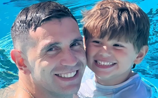 El tierno mensaje del hijo de Dibu Martínez a su papá: “Quiero que ganes el trofeo más grande del mundo”