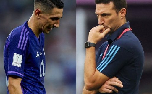 Las opciones que prueba Lionel Scaloni para reemplazar a Ángel Di María