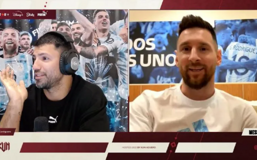 El divertido stream del Kun Agüero junto a Messi, el «Papu», Paredes y De Paul