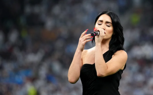 Lali Espósito cantó el himno argentino en la final del Mundial