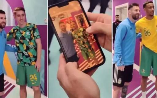 “Es un ser humano increíble”: la locura de los australianos por sacarse una foto con Lionel Messi luego de la derrota ante Argentina