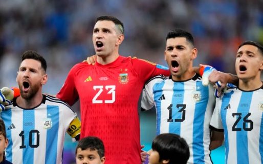 Los futbolistas de la Selección grabaron una versión especial del Himno Nacional Argentino