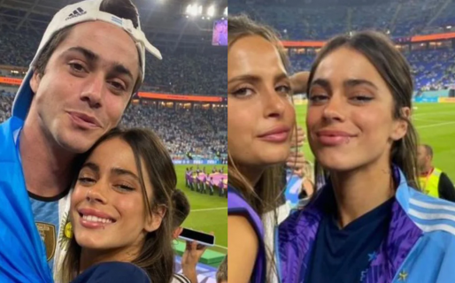 Tini Stoessel estuvo durante el triunfo de Argentina y las redes le piden que se quede en el Mundial: “Amuletini”