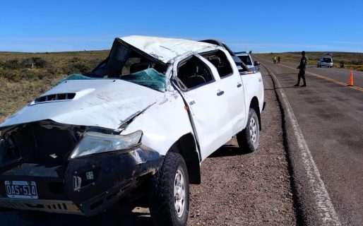 Vuelco sin heridos en Pampa Salamanca