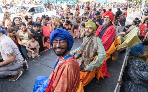 El Municipio acompañó la llegada de los Reyes Magos en la costanera
