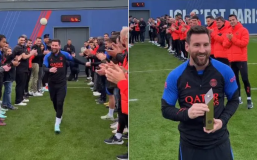 Lionel Messi fue recibido en el PSG con un pasillo de honor y el club le hizo un regalo inesperado