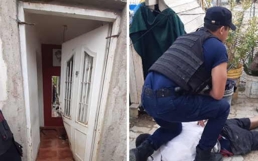Tras bajar la puerta a patadas, entraron a robar a una casa pero todo les salió mal