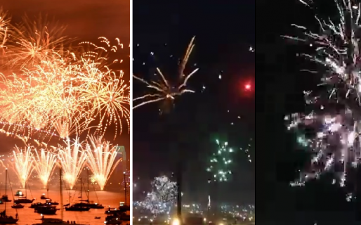 Pese a la prohibición de la pirotecnia, el año nuevo en el San Cayetano se vivió como en Australia