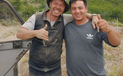 Gallardo está de vacaciones en la Patagonia