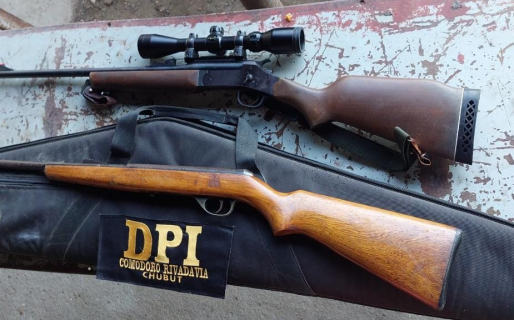 Encontraron armas de fuego en dos allanamientos realizados por una amenaza