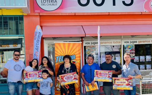 Lotería entregó más de 12 millones de pesos a distintos apostadores de Comodoro