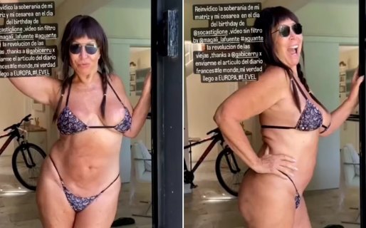 Tras las críticas, Moria subió un video con su cuerpo al natural y revolucionó las redes