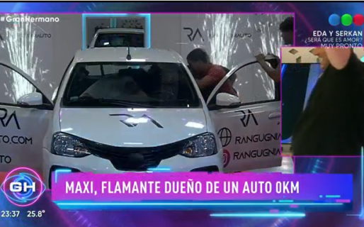Maxi ganó la prueba semanal y se llevó el auto 0km