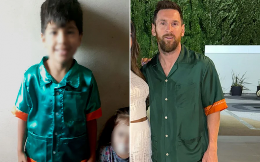 Una modista hizo una réplica del look que Messi usó en Año Nuevo para su nieto y no para de recibir pedidos