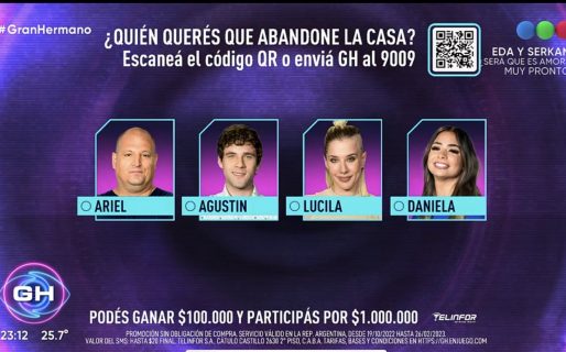 Ariel, Agustín, Daniela y «La Tora» son los nuevos nominados de la casa de Gran Hermano