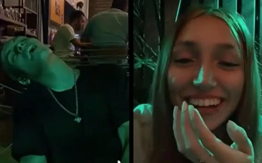 Su novio se quedó dormido en plena cita, ella lo escrachó y el video causó furor: “Es el correcto”