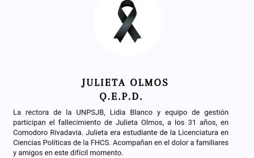 La joven que falleció en un incendio era estudiante de Ciencias Políticas de la UNPSJB