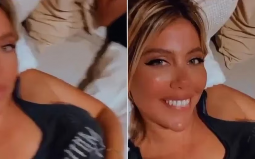 El escote le jugó una mala pasada a Wanda Nara, que se le vio todo en una transmisión en vivo