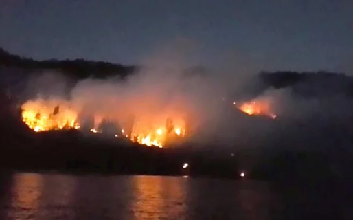 El fuego no cede y brigadistas continúan enfrentando la situación en Lago Cholila