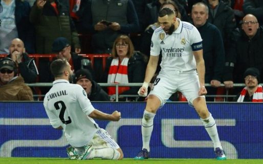 Real Madrid, dueño de un triunfo titánico: aplastó 5-2 al Liverpool y puso un pie en cuartos de la Champions