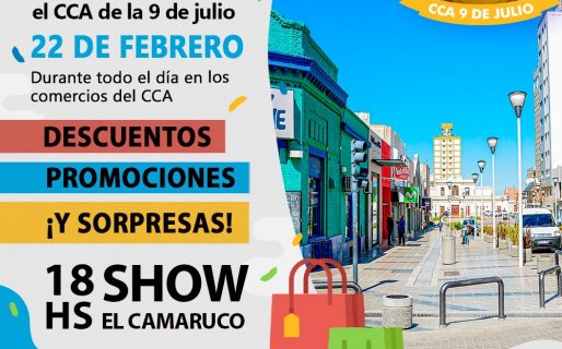 El Centro Comercial Abierto de la calle 9 de Julio cumple 1 año y lo festeja con descuentos, promociones y sorteos