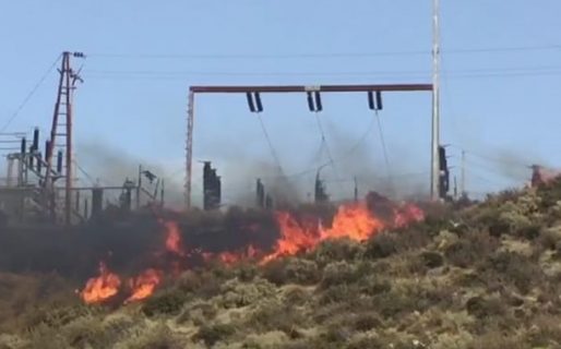 Incendio de pastizales causó temor en Km. 5