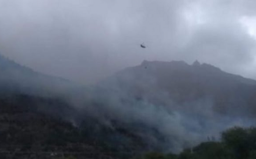 Se volvió a incendiar la zona de El Pedregoso: una vivienda se vio comprometida