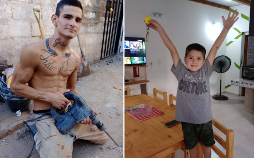 Se separaron hace tres años, pero le construyó una casa a su ex para que viva con el hijo de ambos